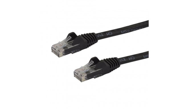 StarTech.com 15m CAT6 Ethernet Cable - Black CAT 6 Gigabit Ethernet Wire -650MHz 100W PoE RJ45 UTP N