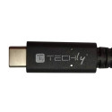 Techly USB 4 Gen 3 Type-C™ kaabel M/M E-Mark 8K 40Gbps 100W PD 0,8m must