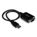 StarTech.com 0,3 m USB-serial DB9 adapterkaabel COM säilitusega