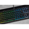 Corsair K55 RGB PRO mänguklaviatuur, RGB LED - must
