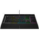 Corsair K55 RGB PRO mänguklaviatuur, RGB LED - must