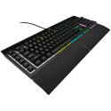 Corsair K55 RGB PRO mänguklaviatuur, RGB LED - must
