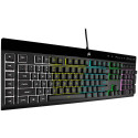 Corsair K55 RGB PRO mänguklaviatuur, RGB LED - must