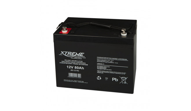 82-237# Akumulator żelowy 12v 80ah xtreme