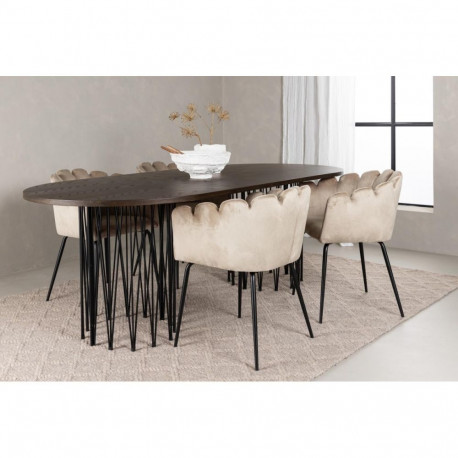 Söögitoa komplekt Stone&Limhamn 4 tooli