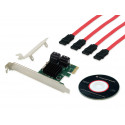 Conceptronic EMRICK 4-Port SATA PCIe Adapter with SATA Cable