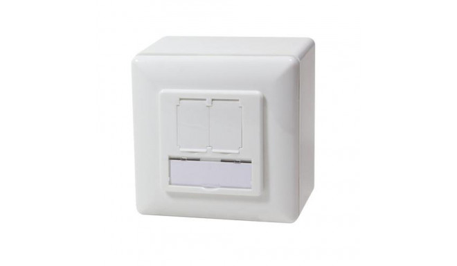 LogiLink NP0035A socket-outlet RJ-45 Metallic, White