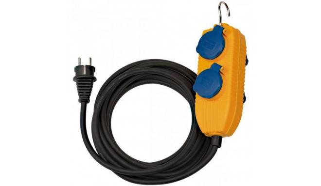 Brennenstuhl 1169200010 power extension 5 m 4 AC outlet(s) Outdoor Blue, Yellow