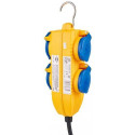 Brennenstuhl 1169200010 power extension 5 m 4 AC outlet(s) Outdoor Blue, Yellow