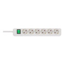 Brennenstuhl 1159520400 power extension 3 m 6 AC outlet(s) Indoor White