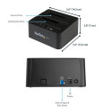 StarTech.com Standalone Hard Drive Duplicator, Dual Bay HDD/SSD Cloner/Copier, USB 3.1 (10Gbps) to S