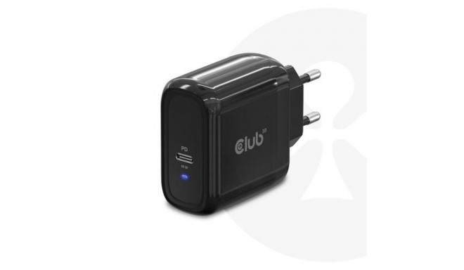 CLUB3D Travel Charger 65W GAN technology, Single port USB Type-C, Power Delivery(PD) 3.0 Support