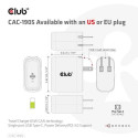 CLUB3D Travel Charger 65W GAN technology, Single port USB Type-C, Power Delivery(PD) 3.0 Support