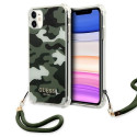 Guess GUHCN61KSARKA iPhone 11 / Xr 6.1" roheline/khaki kõvakate Camo Kollektsioon