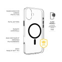 Fixed MagPurity Tagakate Apple iPhone 16 Plus TPU Läbipaistev, Must