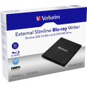 Verbatim External Slimline optical disc drive Blu-Ray RW Black