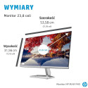 HP M24f FHD Monitor 60.5 cm (23.8") 1920 x 1080 pixels Full HD Black, Silver