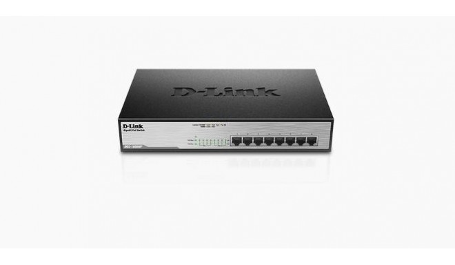D-Link switch 8-Port Desktop Gigabit, 8 X PoE+ 30W max. 140W