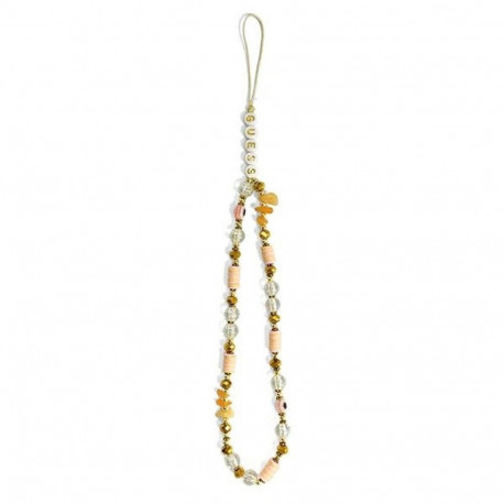 Guess Phone Strap GUSTBOHP Brown Beads Bohemia