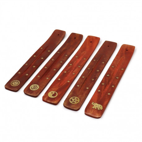 Žalvariu inkrustuotas smilkalų laikiklis - Saulė Ancient Wisdom