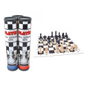 Platinum Roller Cylindrical Chess Set Star