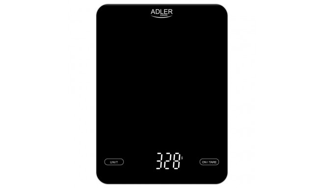 Adler Kitchen Scale AD 3177b Maximum weight (capacity) 10 kg, Accuracy 1 g, Black