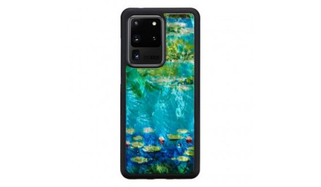 Ikins Samsung case for Samsung Galaxy S20 Ultra water lilies black