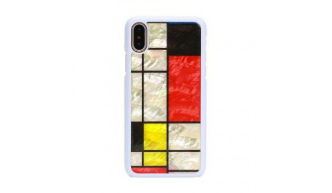 Ikins Apple SmartPhone case iPhone XS/S mondrian white