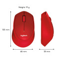 Logilink LOGITECH M330 Silent Plus Red - 2.4GHZ - EMEA