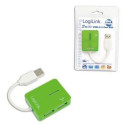 Logilink USB 2.0 Hub 4-Port, Smile, Green