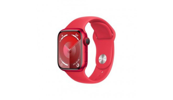 Apple Watch Series9 GPS + Cellular 41mm (PRODUCT)RED Aluminium Case with (PRODUCT)RED Sport Band - M