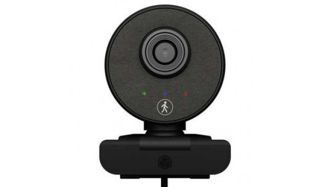 Raidsonic Webcam with microphone IB-CAM501-HD Black