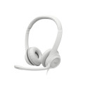 Logitech H390 USB arvutikõrvaklapid juhtmega kõrvaklapid, USB Type-A, valkjas
