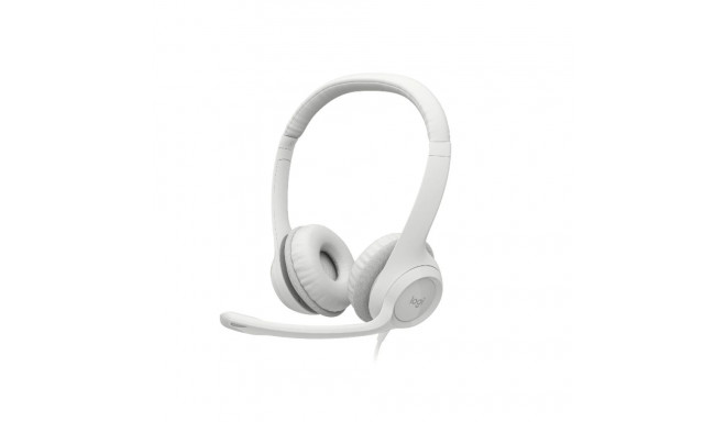 Logitech H390 USB arvutikõrvaklapid juhtmega kõrvaklapid, USB Type-A, valkjas