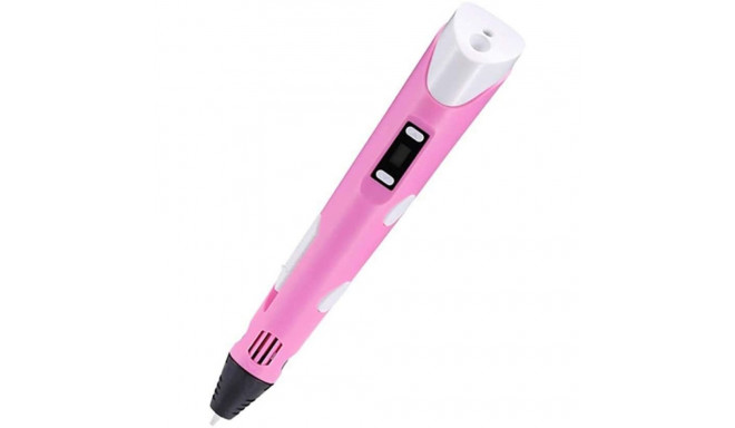 RoGer 3D Idea Printing Pen For Creating Figures via PLA / ABS Material (Ø 1.75mm) Pink