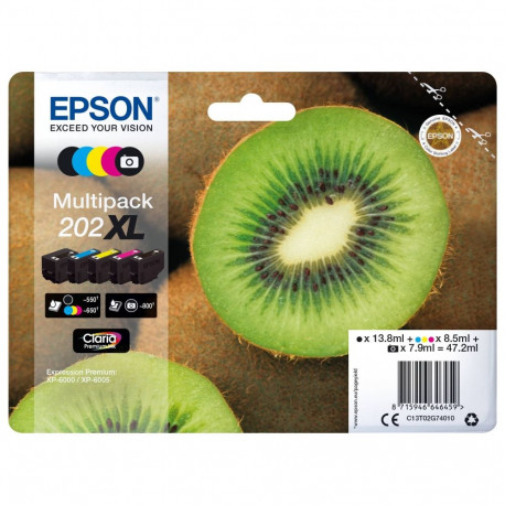 Epson 202XL -mustekasettipakkaus, 5 väriä