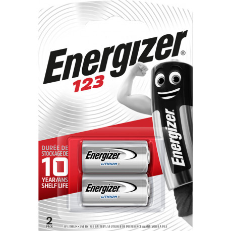 Energizer battery CR123 3V 2pcs