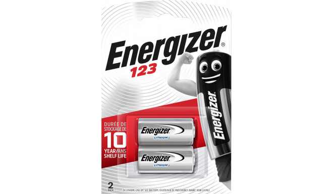 Energizer battery CR123 3V 2pcs