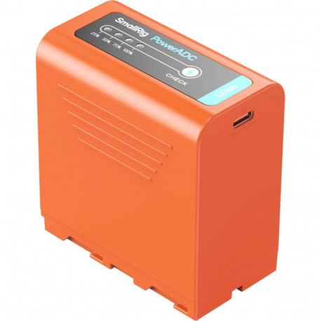 SmallRig 4972 NP-F970 USB-C Rechargeable Camera Battery Orange