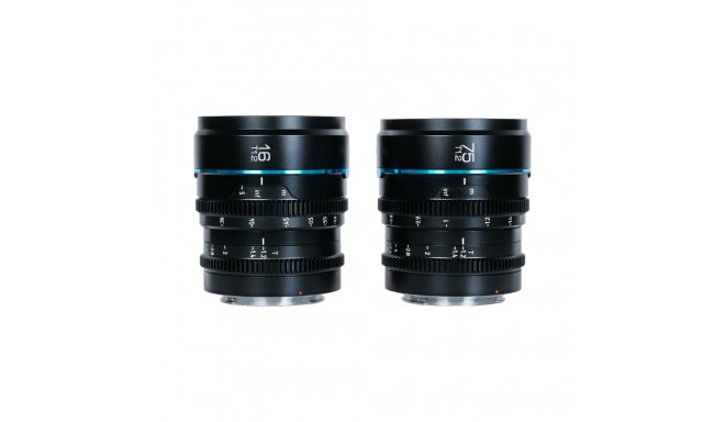 Sirui Cine Lens Nightwalker S35 Kit 16 & 75mm T1.2 L-Mount Black