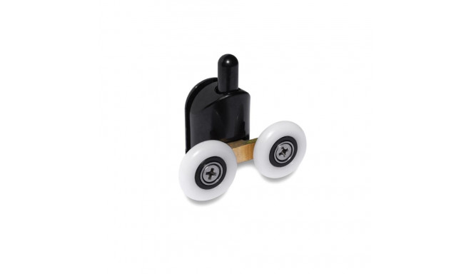 DOUBLE LOWER ROLLERS 23MM BLACK 2PCS