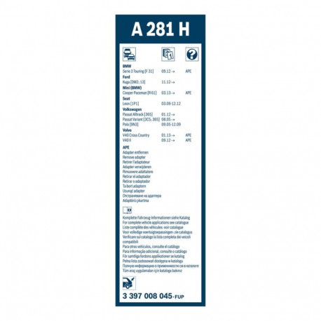 Bosch kojamees A281H 280mm