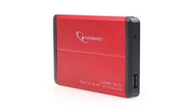 Gembird HDD CASE EXT. USB3 2.5"/RED EE2-U3S-2-R