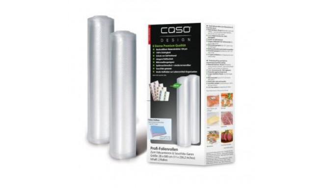 Caso Foil rolls 01223 2 units, Dimensions (W x L) 28 x 600 cm, Ribbed