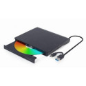 Gembird DVD RW USB3/USB-C 8X EXT RTL/BLACK DVD-USB-03