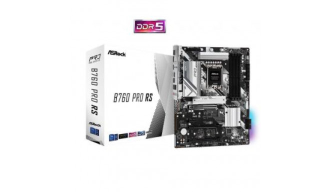 Asrock Mainboard||Intel B760 Express|LGA1700|ATX|Memory DDR5|Memory slots 4|1xPCI-Express 3.0 1x|1xP