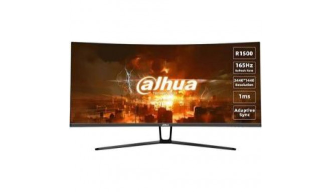 DAHUA LCD Monitor||DHI-LM34-E330C|34"|Gaming/Curved/21 : 9|Panel VA|3440x1440|21:9|165Hz|1 ms|Tilt|C