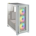 Corsair Tempered Glass Mid-Tower ATX Case iCUE 4000X RGB Side window, Mid-Tower, White, Power supply