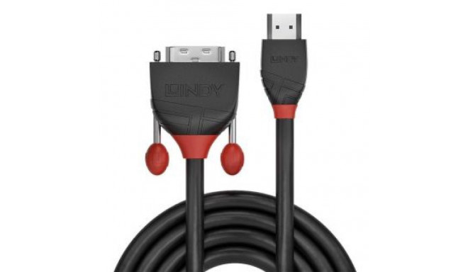 LINDY CABLE HDMI-DVI 2M/BLACK 36272