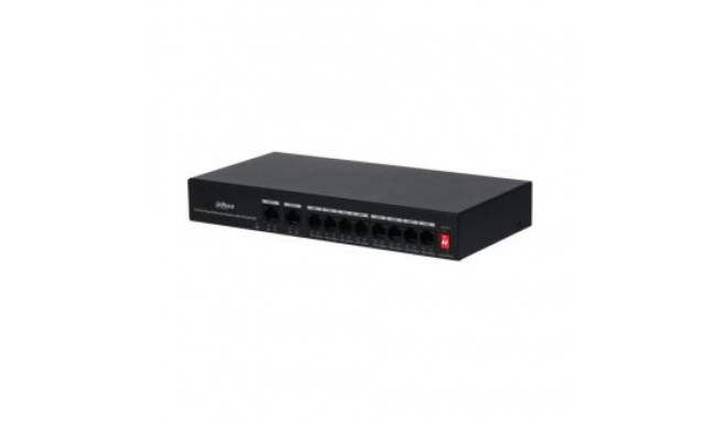 DAHUA Switch||PFS3010-8ET-65|10|PoE ports 8|65 Watts|DH-PFS3010-8ET-65